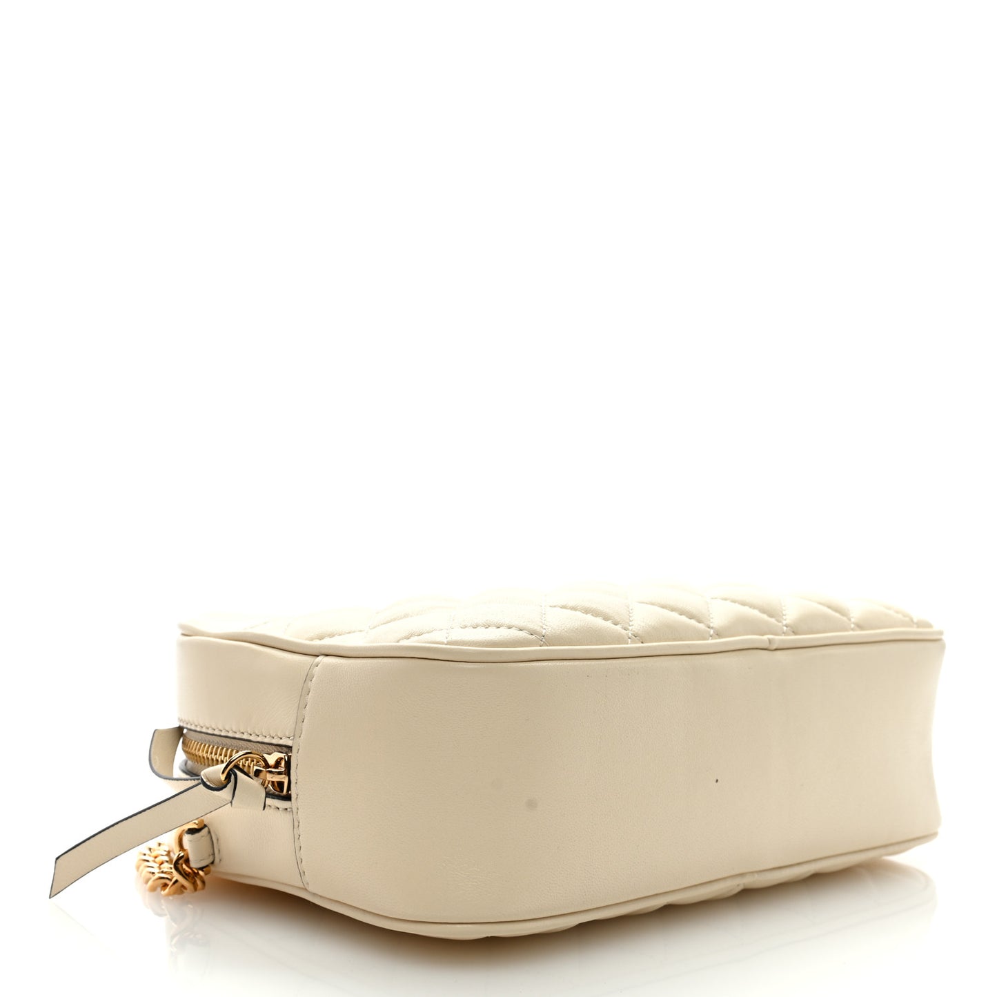 Nappa Quilted Medium Medusa Camera Bag Ecru