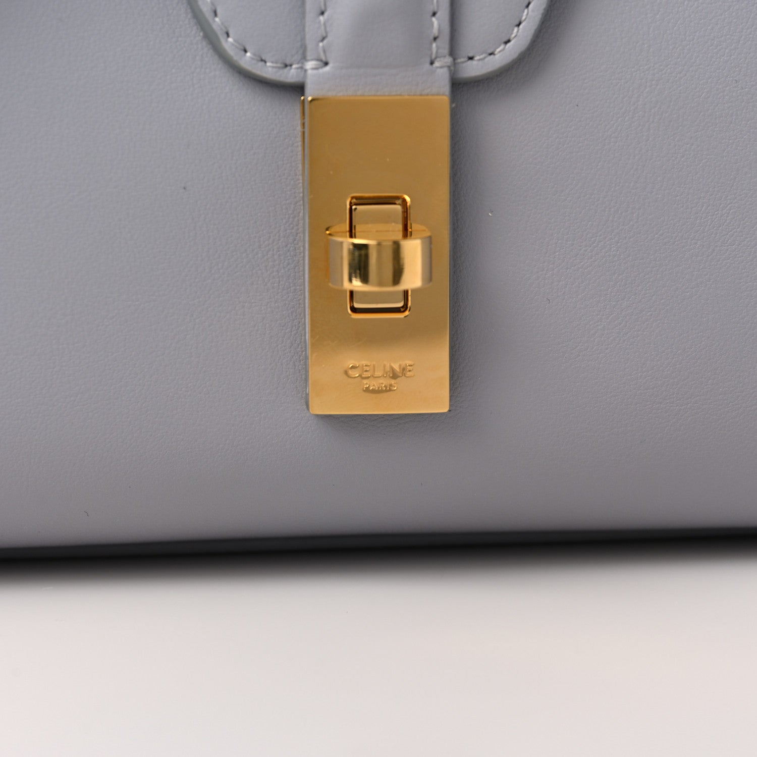 Celine Smooth Calfskin Teen Soft 16 Shoulder Bag Light Grey 9 of 10