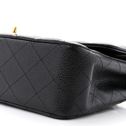 Chanel Caviar Quilted Medium Double Flap Black 10 of 12