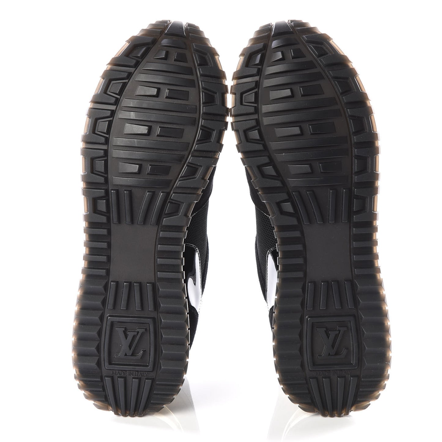 Suede Monogram Run Away Sneakers 37.5 Black