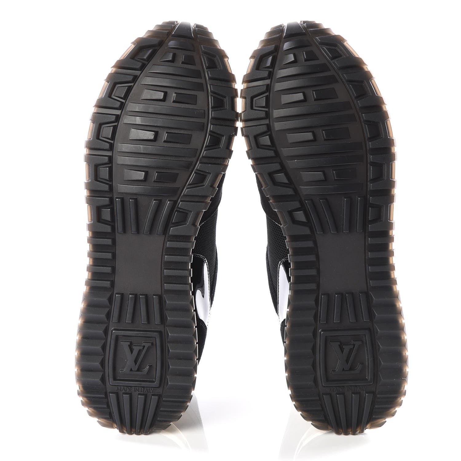 Louis Vuitton Suede Monogram Run Away Sneakers 37.5 Black 5 of 9