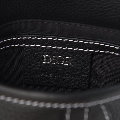 Christian Dior Calfskin Mens Messenger Bag Black 6 of 8
