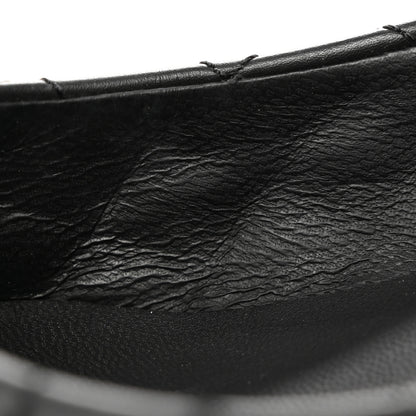 Chanel Lambskin Grosgrain Quilted CC Cap Toe Low Heel Pumps 37 Black 13 of 13