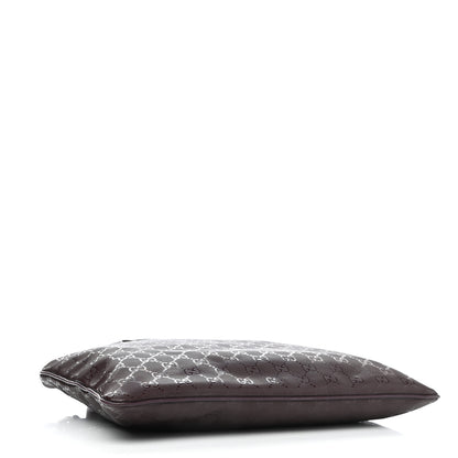 Gucci Imprime Monogram Small Flat Messenger Bag Bordeaux 4 of 11