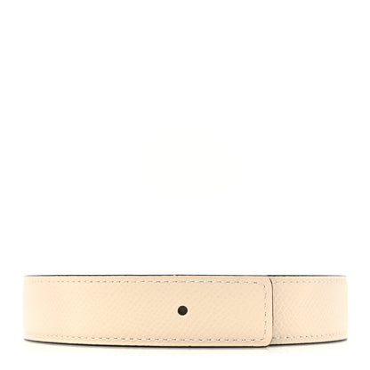 Hermes Swift Epsom 24mm Belt Strap 85 34 Bleu Marine Craie 1 of 5