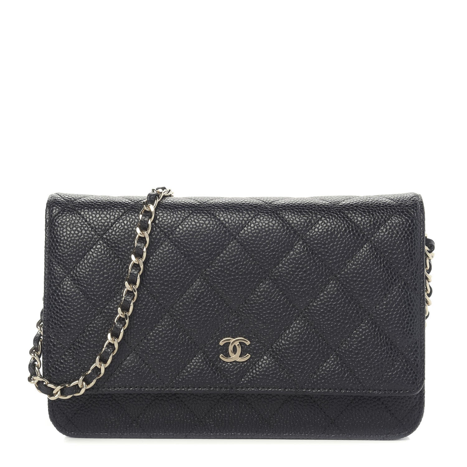 Chanel Caviar Quilted Wallet On Chain WOC Black 1 of 11