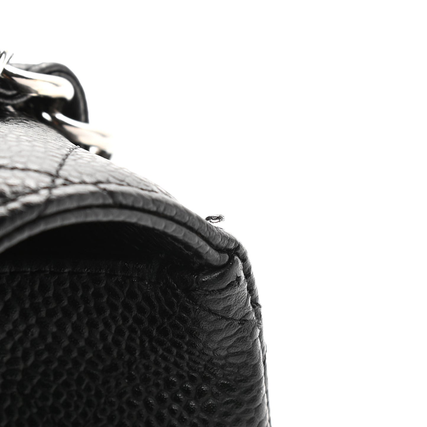 Caviar Quilted Maxi Single Flap Black