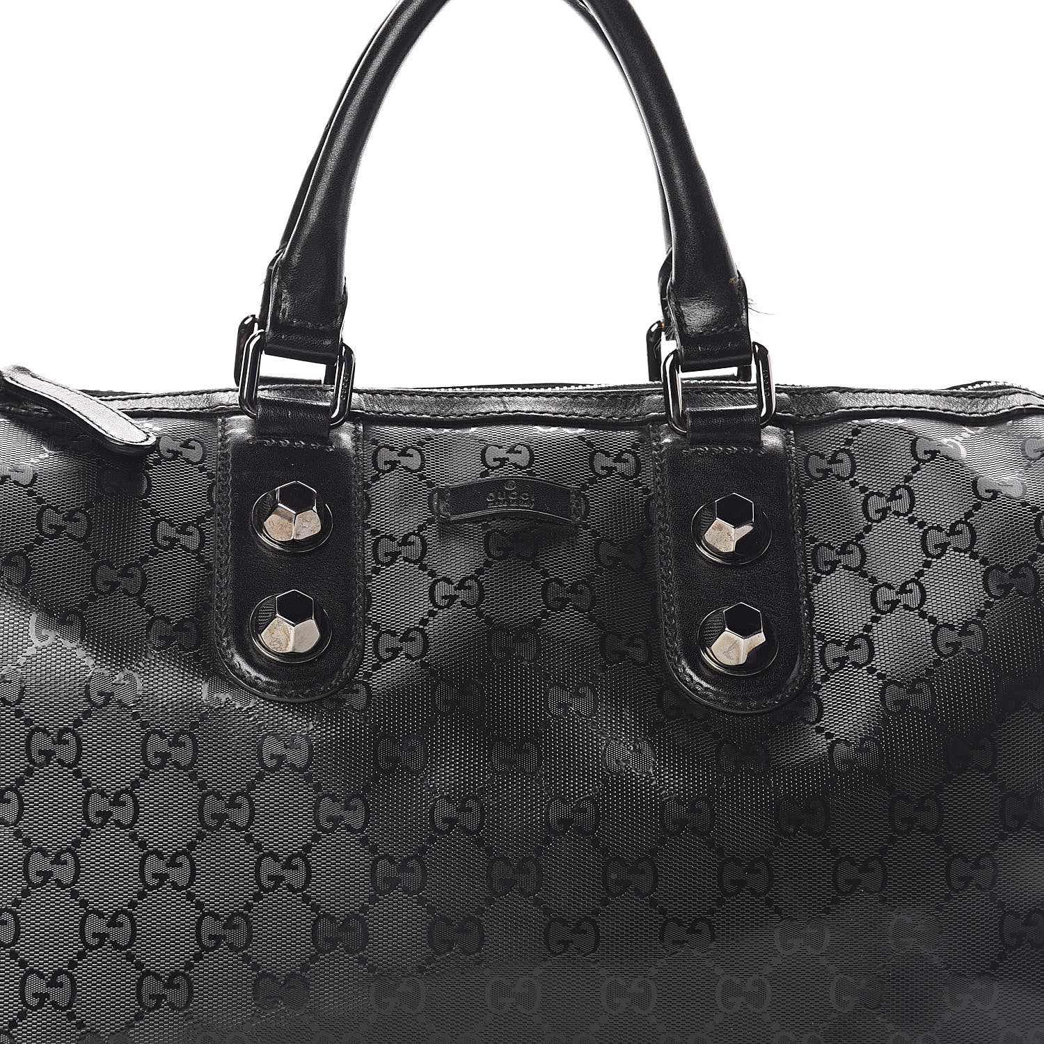 Gucci Imprime Monogram Medium Joy Stud Boston Black 7 of 13