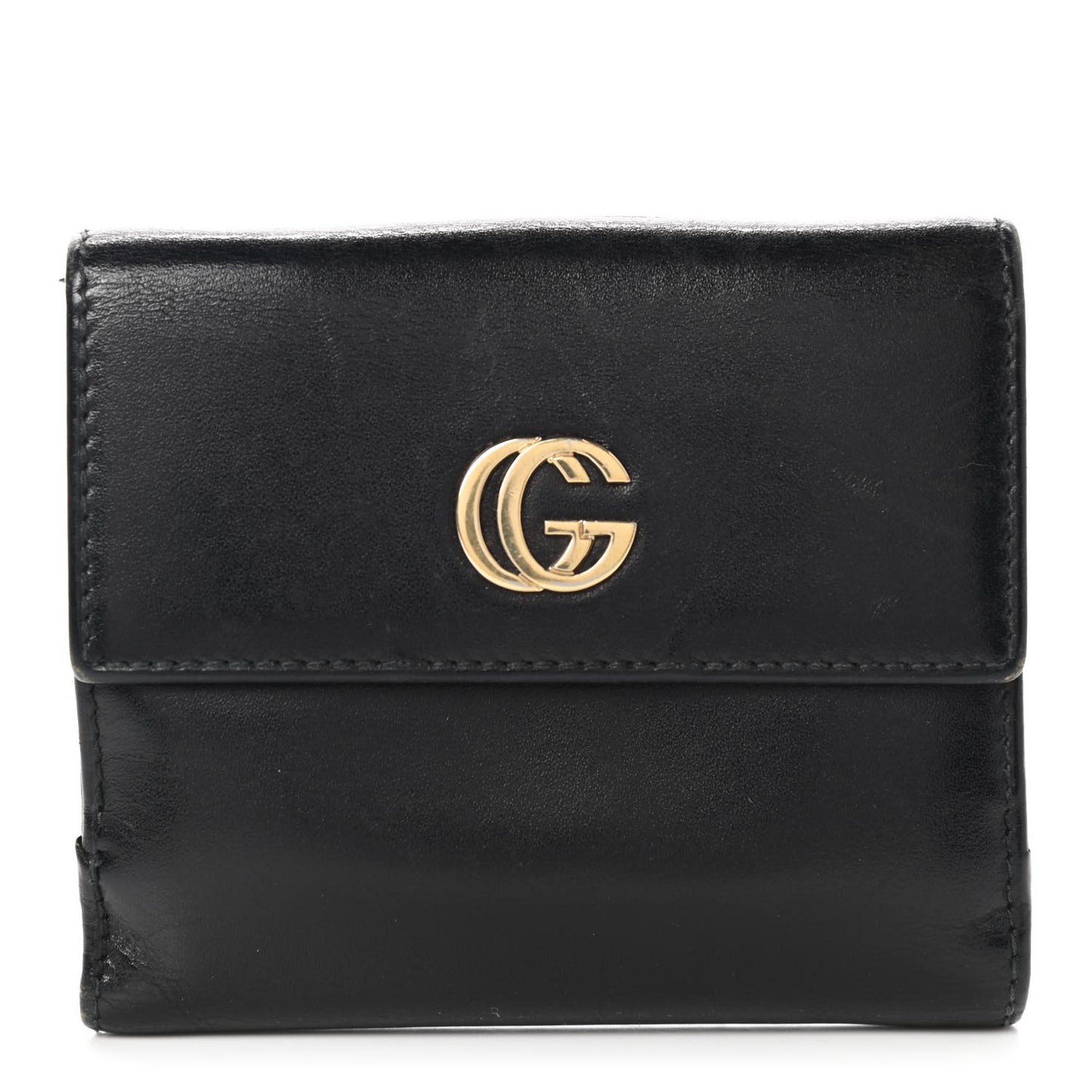 Calfskin Compact Wallet Black