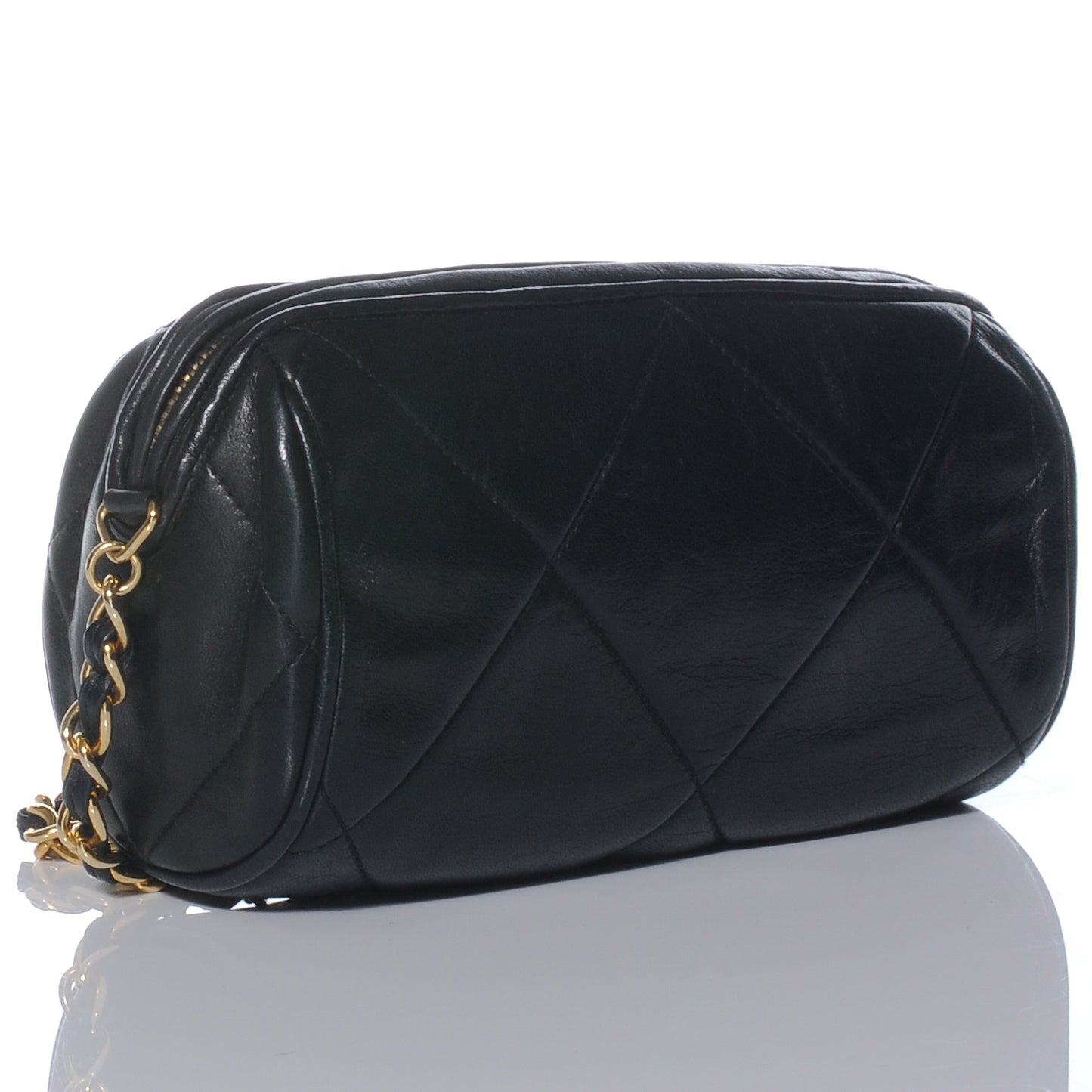 Lambskin Small Tassel Shoulder Bag Black