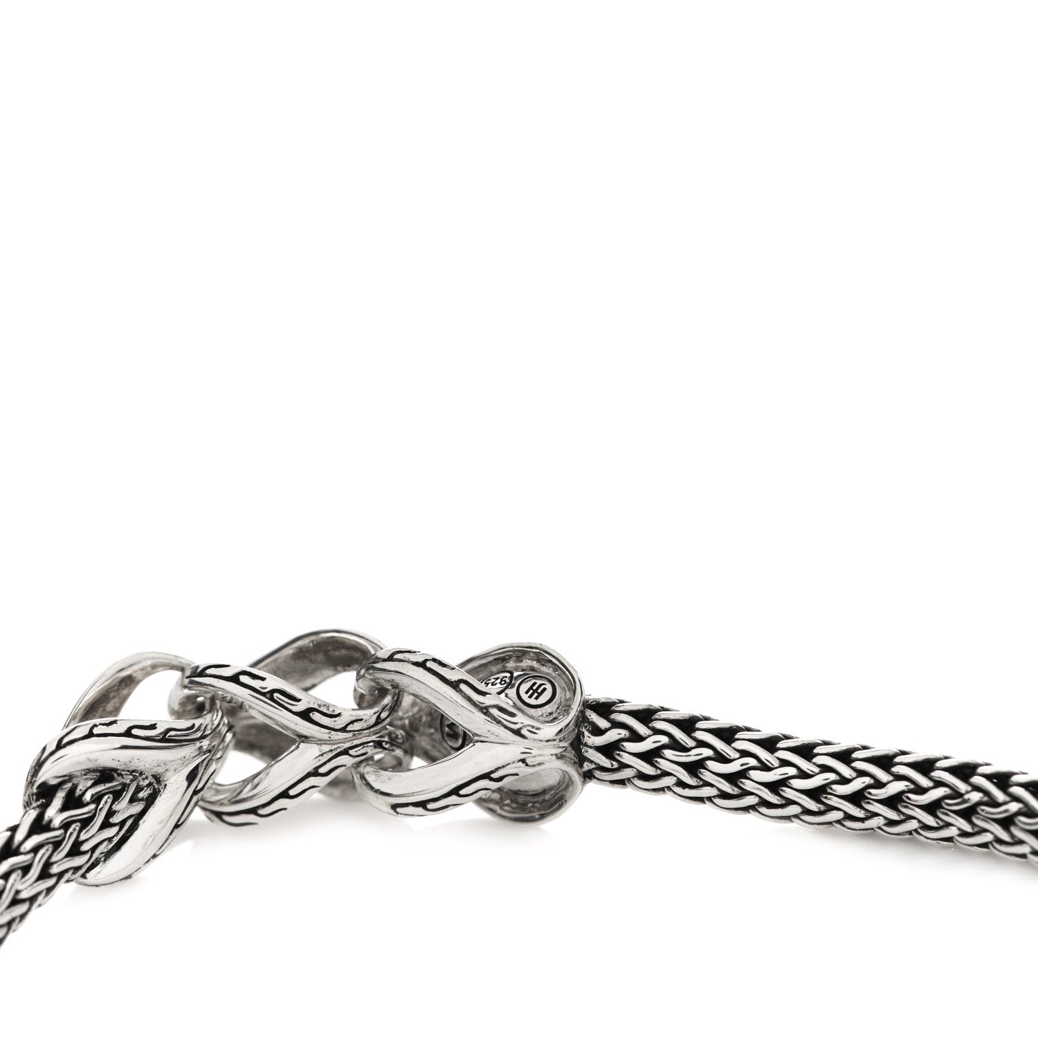John Hardy Sterling Silver Black Sapphire Legends Naga Chain Bracelet 3 of 4
