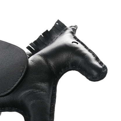 Hermes Milo Lambskin Grigri Rodeo Pegase Horse Bag Charm MM So Black 5 of 5