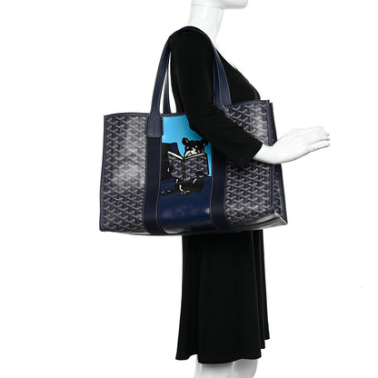 Goyard Goyardine Villette Tote Blue 2 of 9