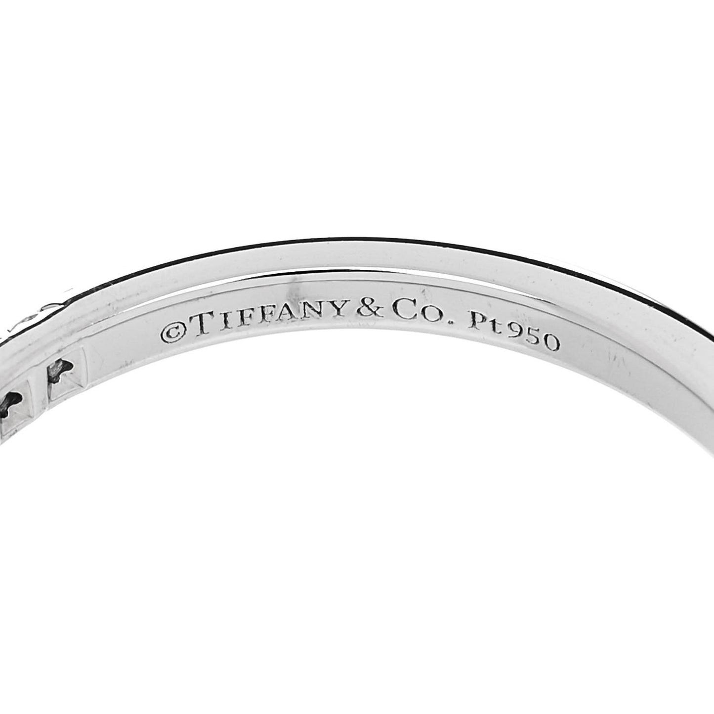 Platinum Diamond .17ctw Half Circle Soleste Band Ring 57 8