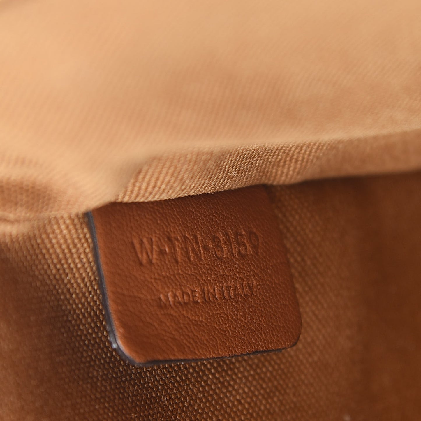 Triomphe Canvas Lambskin Small Pouch Tan