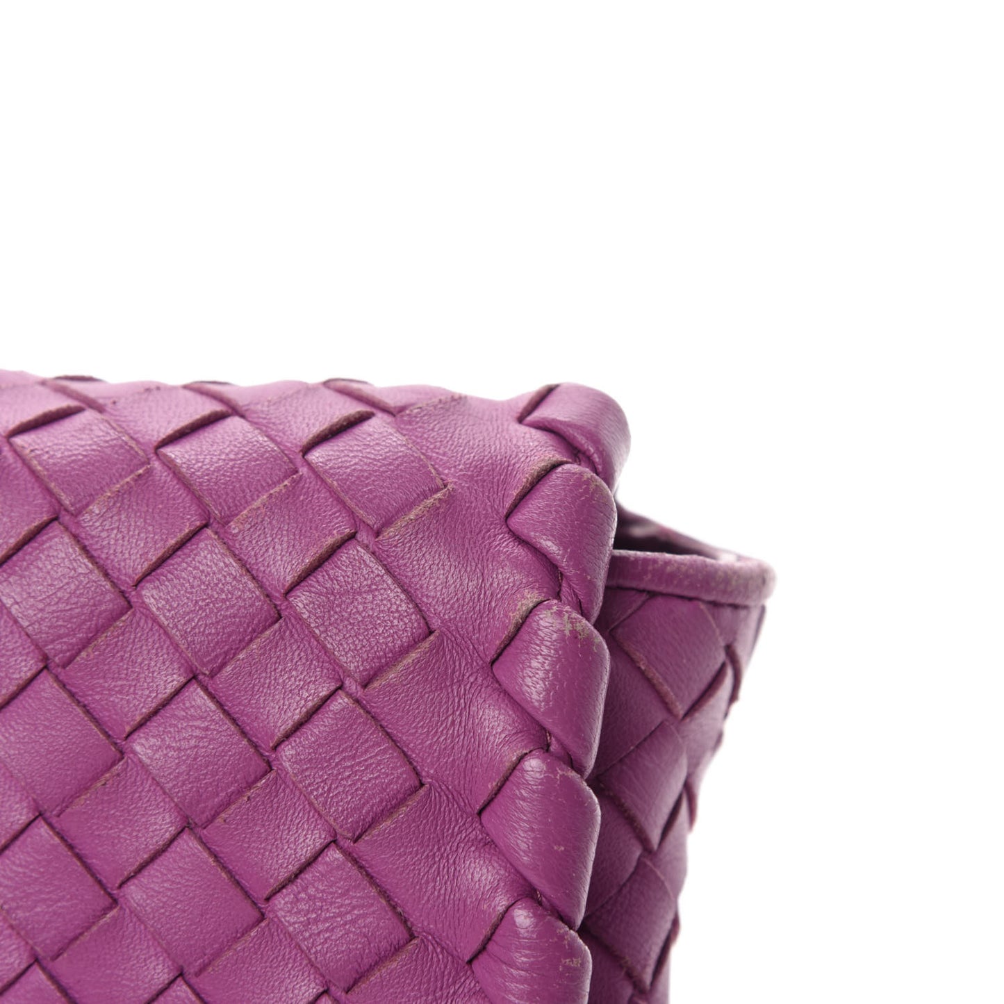 Nappa Intrecciato Dahlia Clutch Crossbody Peony