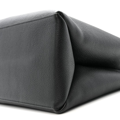 Louis Vuitton Grained Calfskin Lockme Shopper Black Black 10 of 12