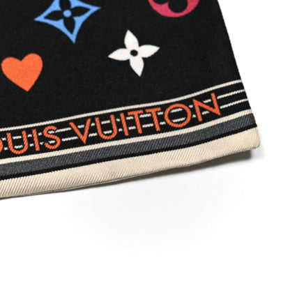 Louis Vuitton Silk Game On Bandeau Black White 4 of 4