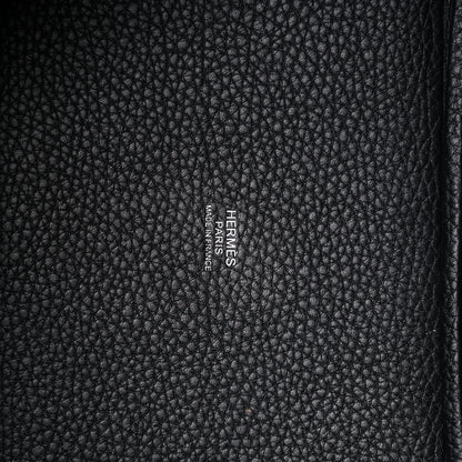 Hermes Taurillon Clemence Monochrome Picotin Lock 18 PM Black 6 of 10