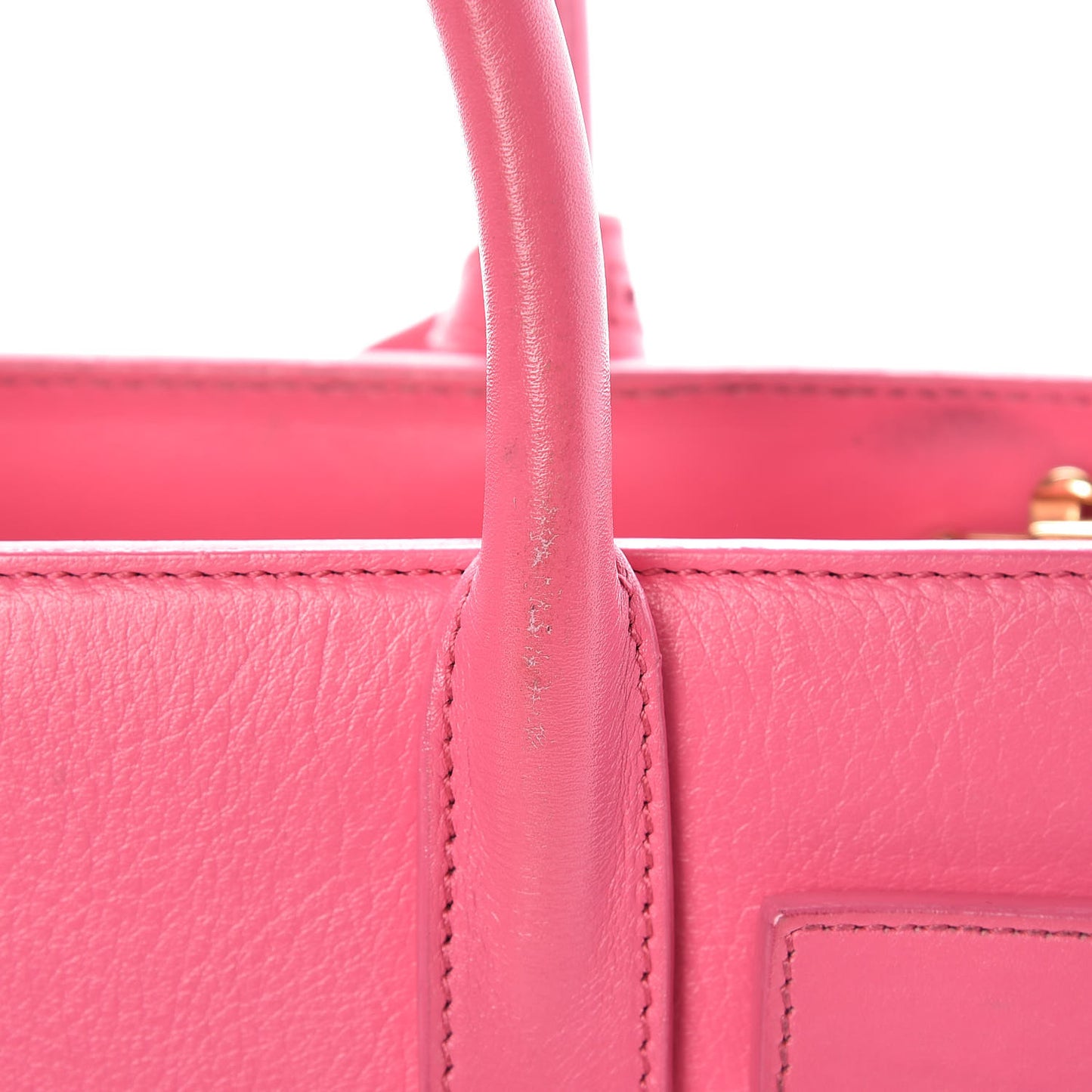 Calfskin Nano Sac De Jour Lipstick Fuchsia