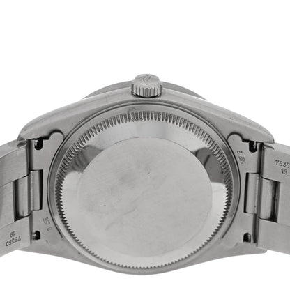 Rolex Stainless Steel 34mm Oyster Perpetual Date Watch Black 15210 4 of 4