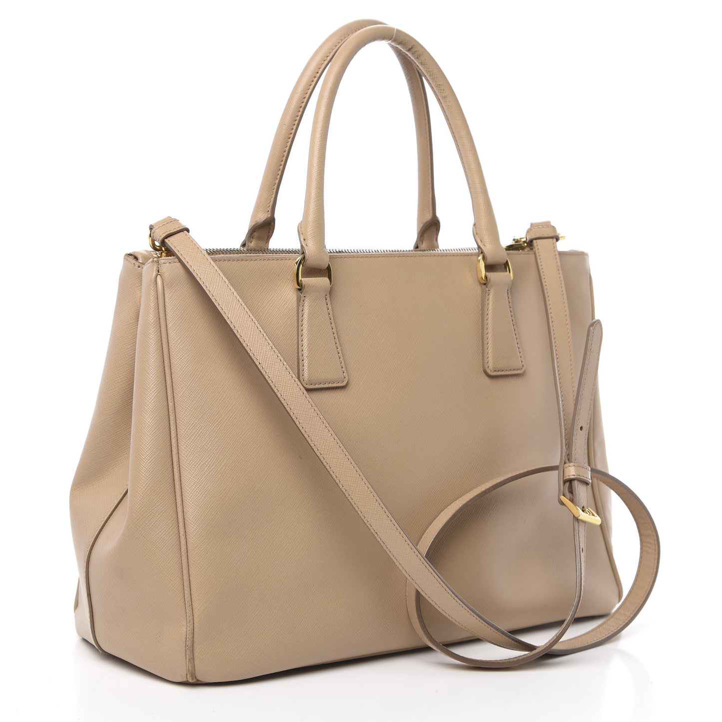 Saffiano Medium Galleria Double Zip Tote Cammeo