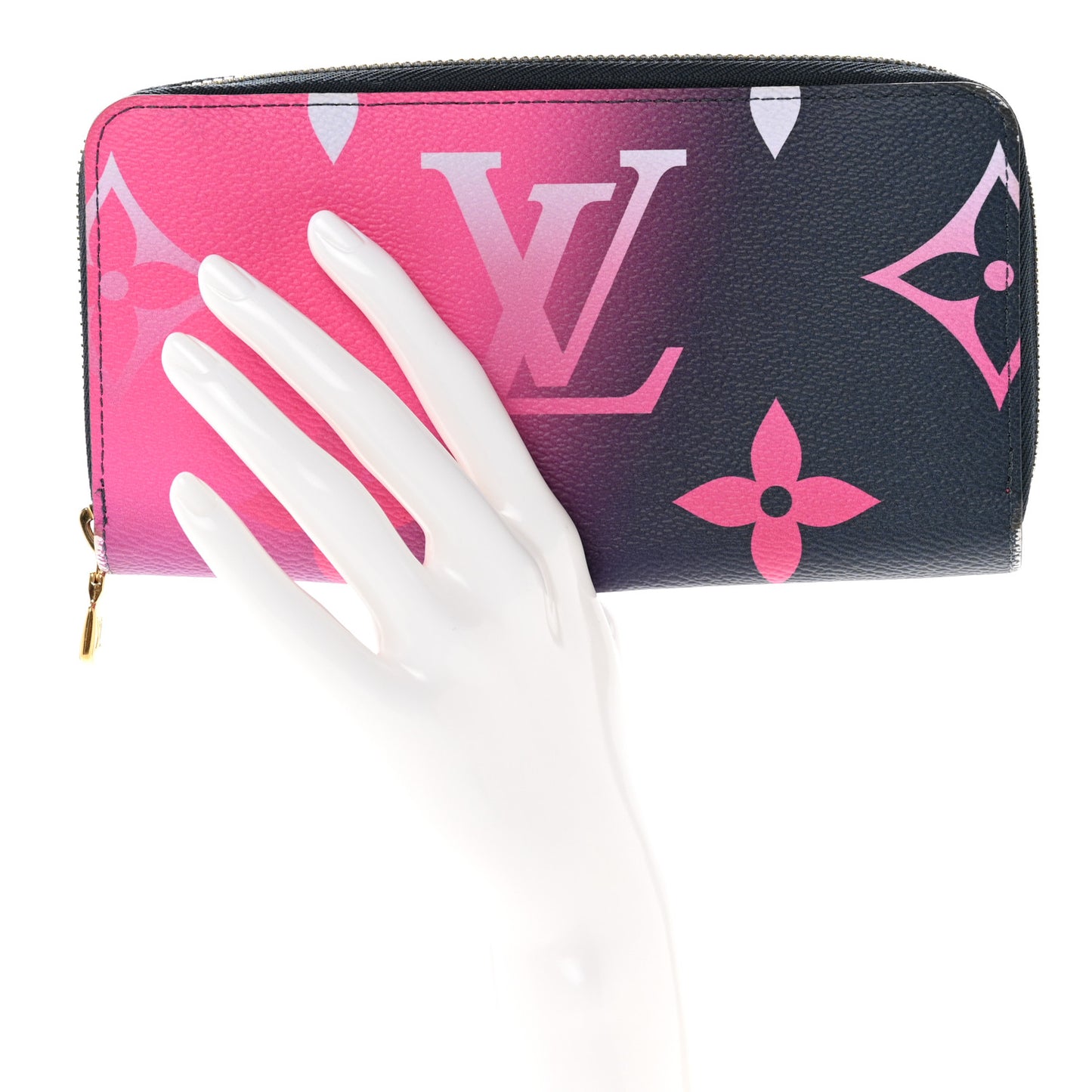 Monogram Giant Spring In The City Zippy Wallet Midnight Fuchsia