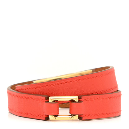 Hermes Swift Rivale Double Tour Bracelet M Capucine 3 of 8