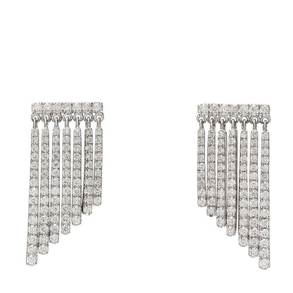 Messika 18K White Gold Diamond Daria Fringe Earrings 1 of 5
