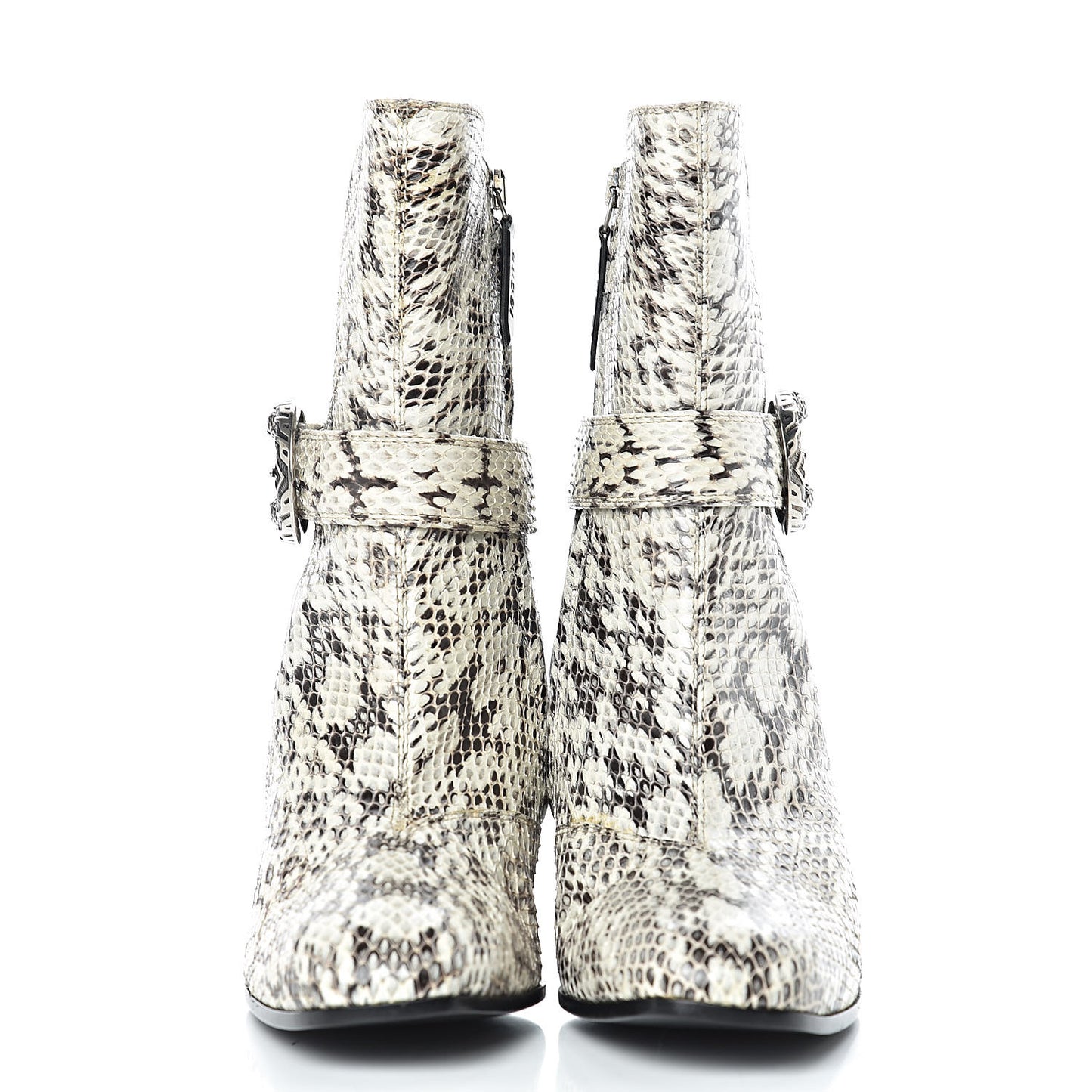 Elaphe Snakeskin Elizabeth Boots 36.5 Roccia Black