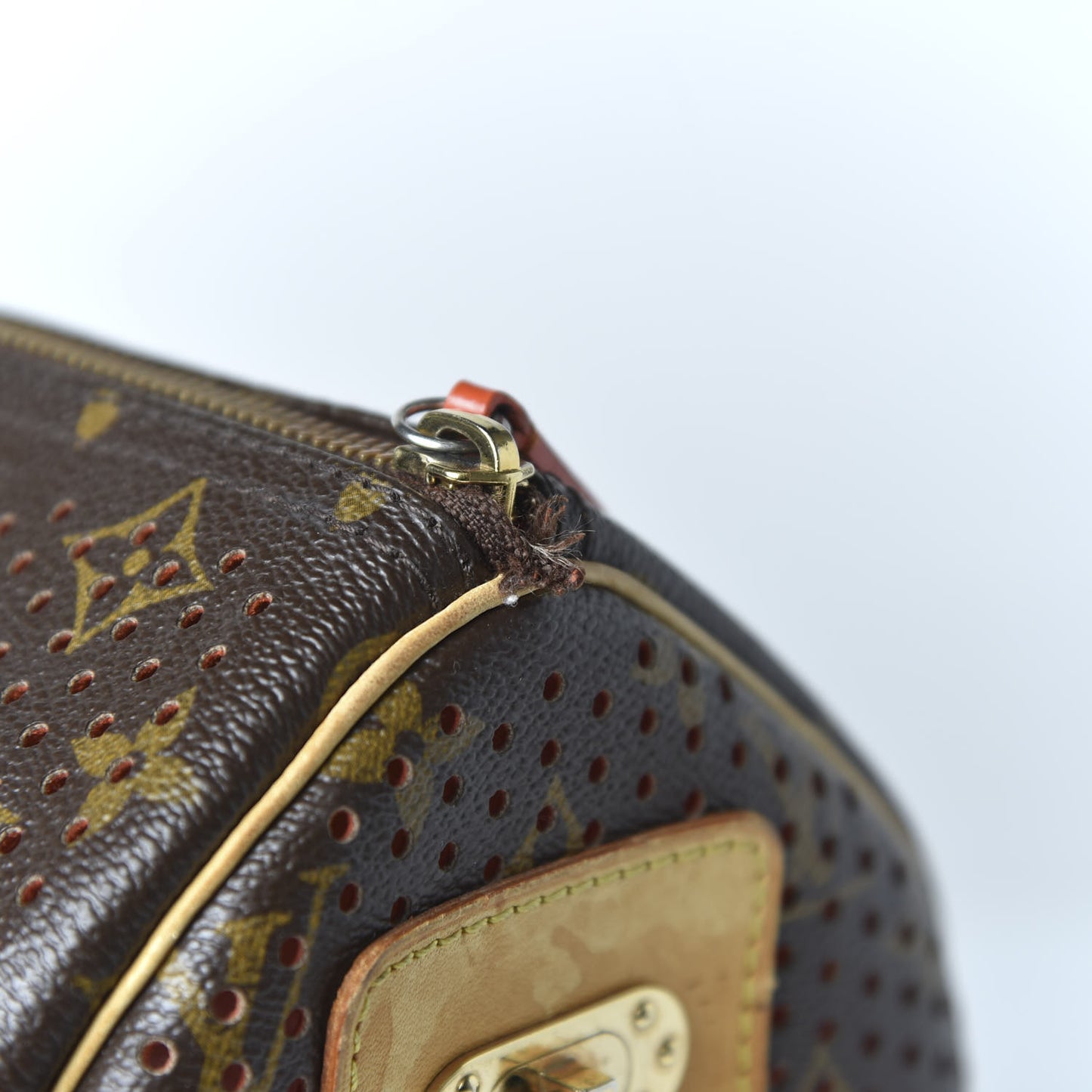 Monogram Perforated Speedy 30 Orange