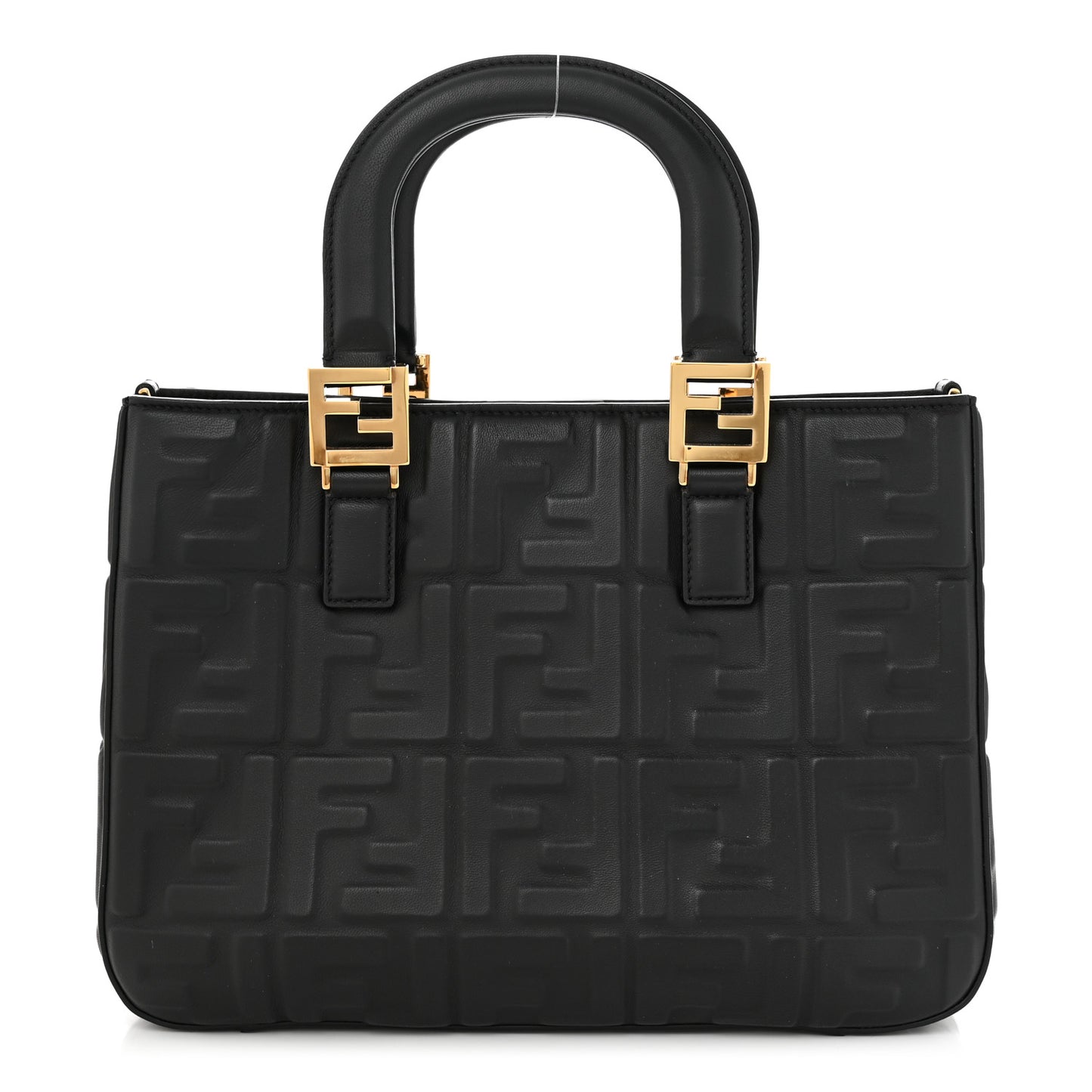 Nappa FF 1974 Embossed Small FF Tote Black