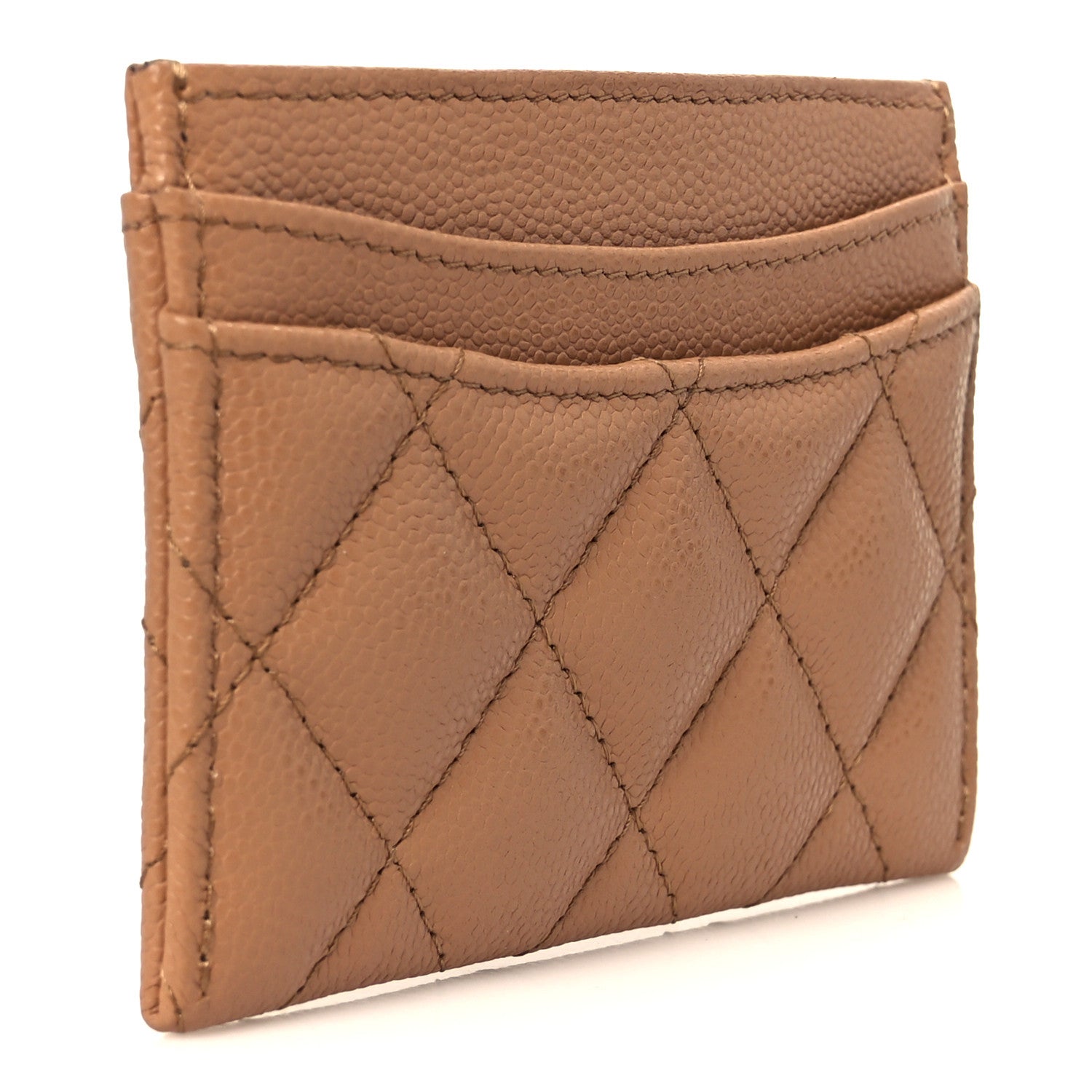 Chanel Caviar Quilted Card Holder Brown 3 of 10