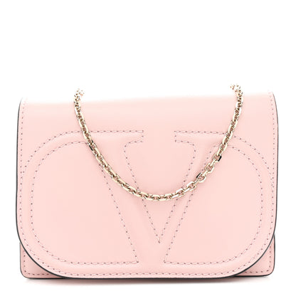Valentino Garavani Calfskin VLogo Walk Mini Shoulder Bag Rose Quartz 1 of 11