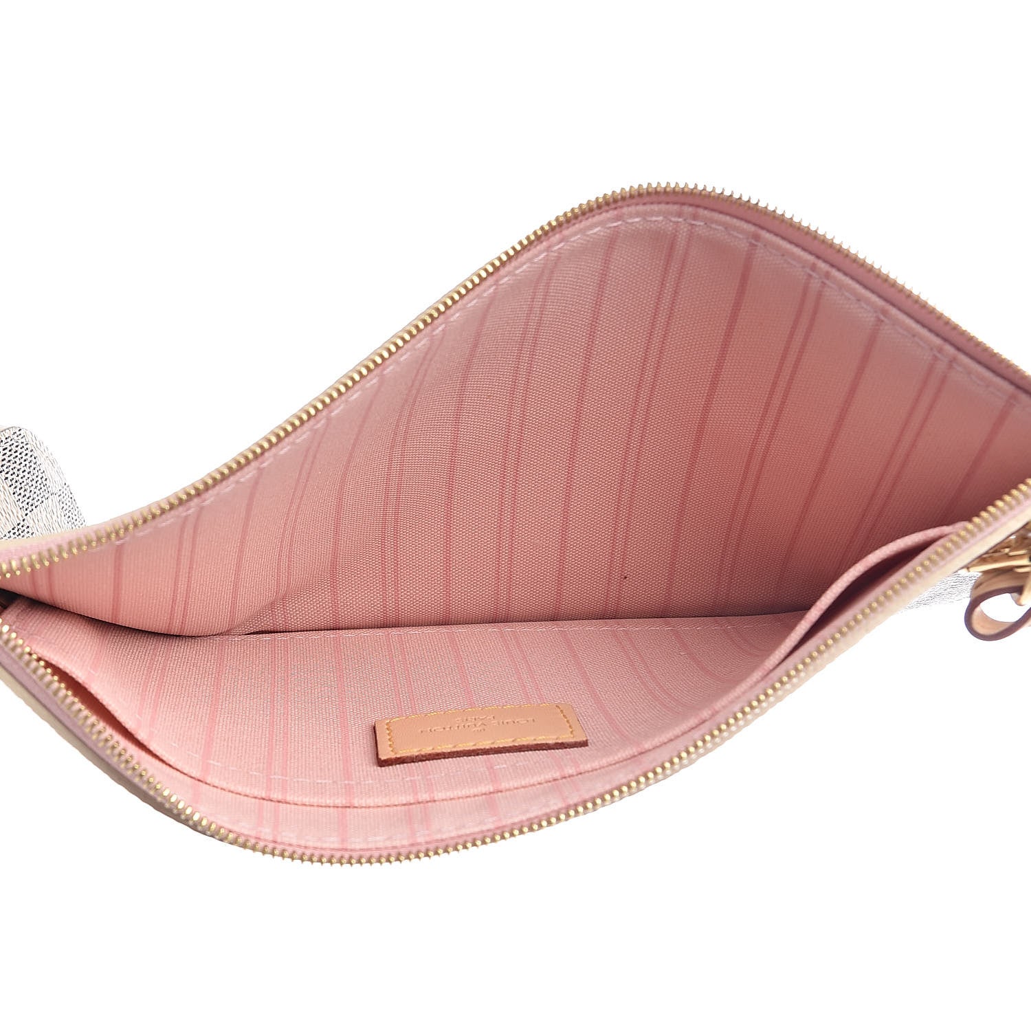 Louis Vuitton Damier Azur Neverfull MM GM Pochette Rose Ballerine 5 of 6