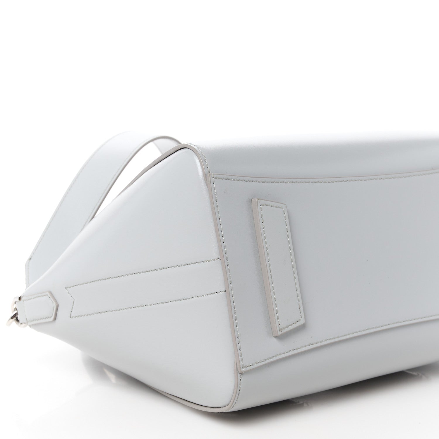 Givenchy Box Calfskin Small Lock Antigona Shoulder Bag Light Grey 9 of 10