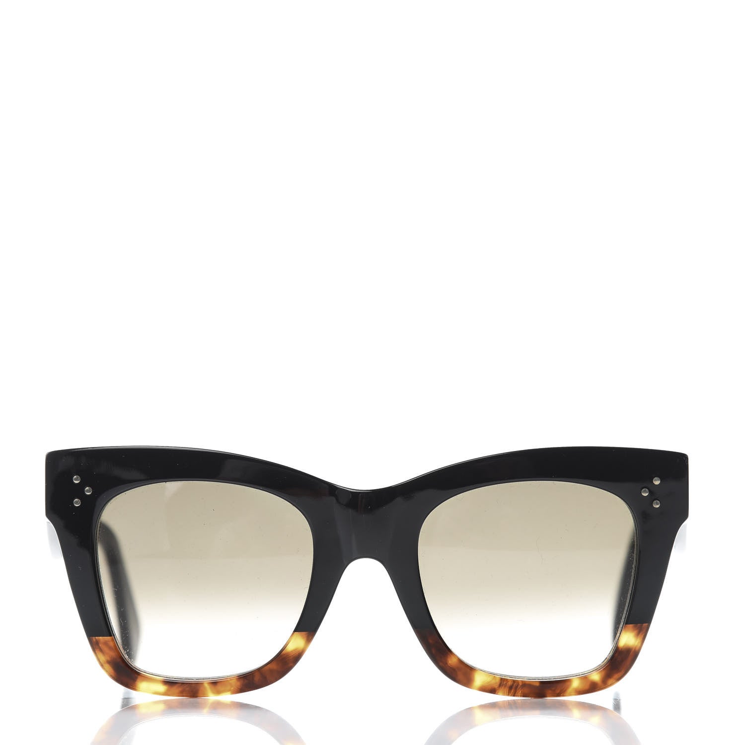 Celine Catherine Sunglasses CL 41098/F/S Black Havana 2 of 7