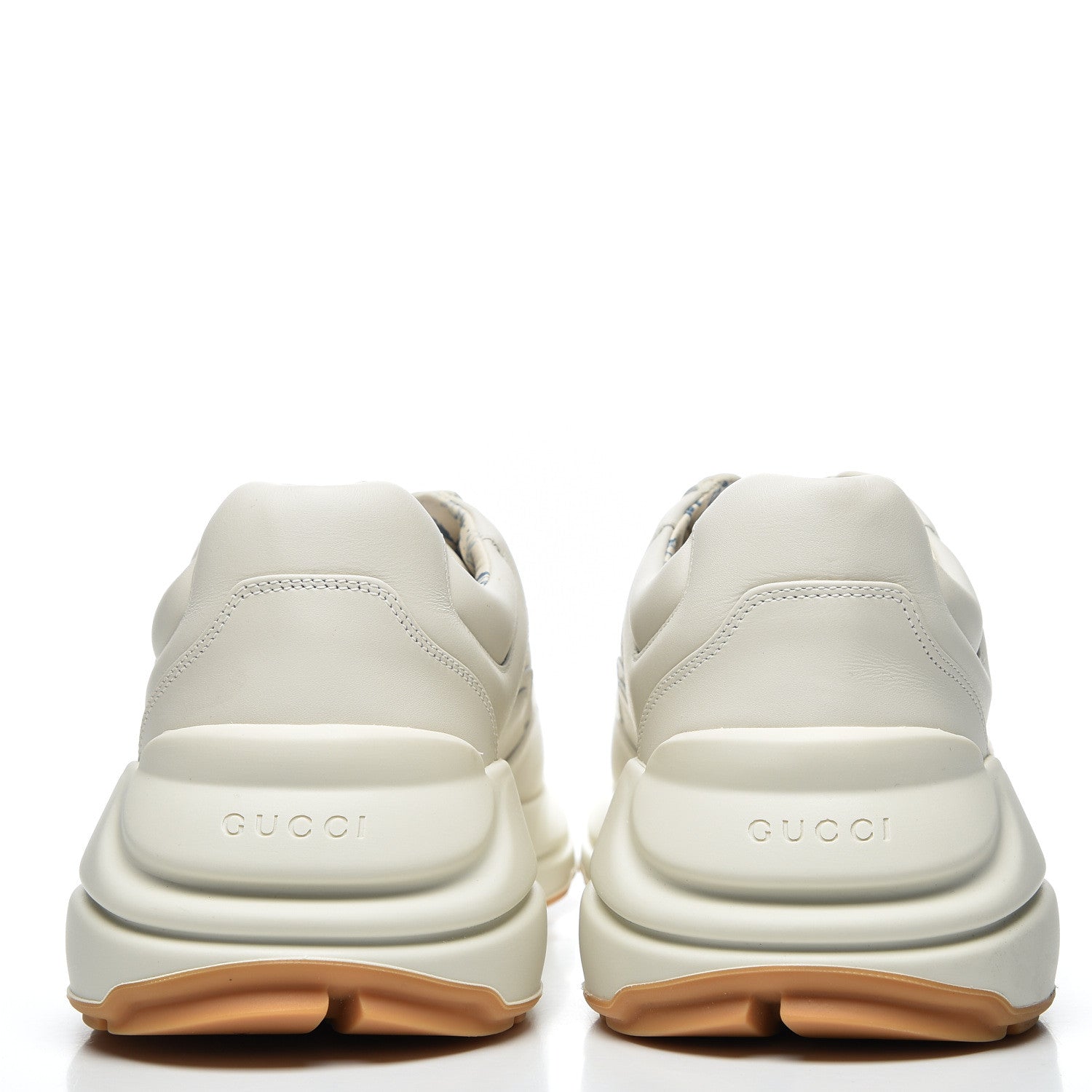 Gucci X MLB Calfskin NY Yankees Mens Rhyton Sneakers 8 Mystic White 5 of 12