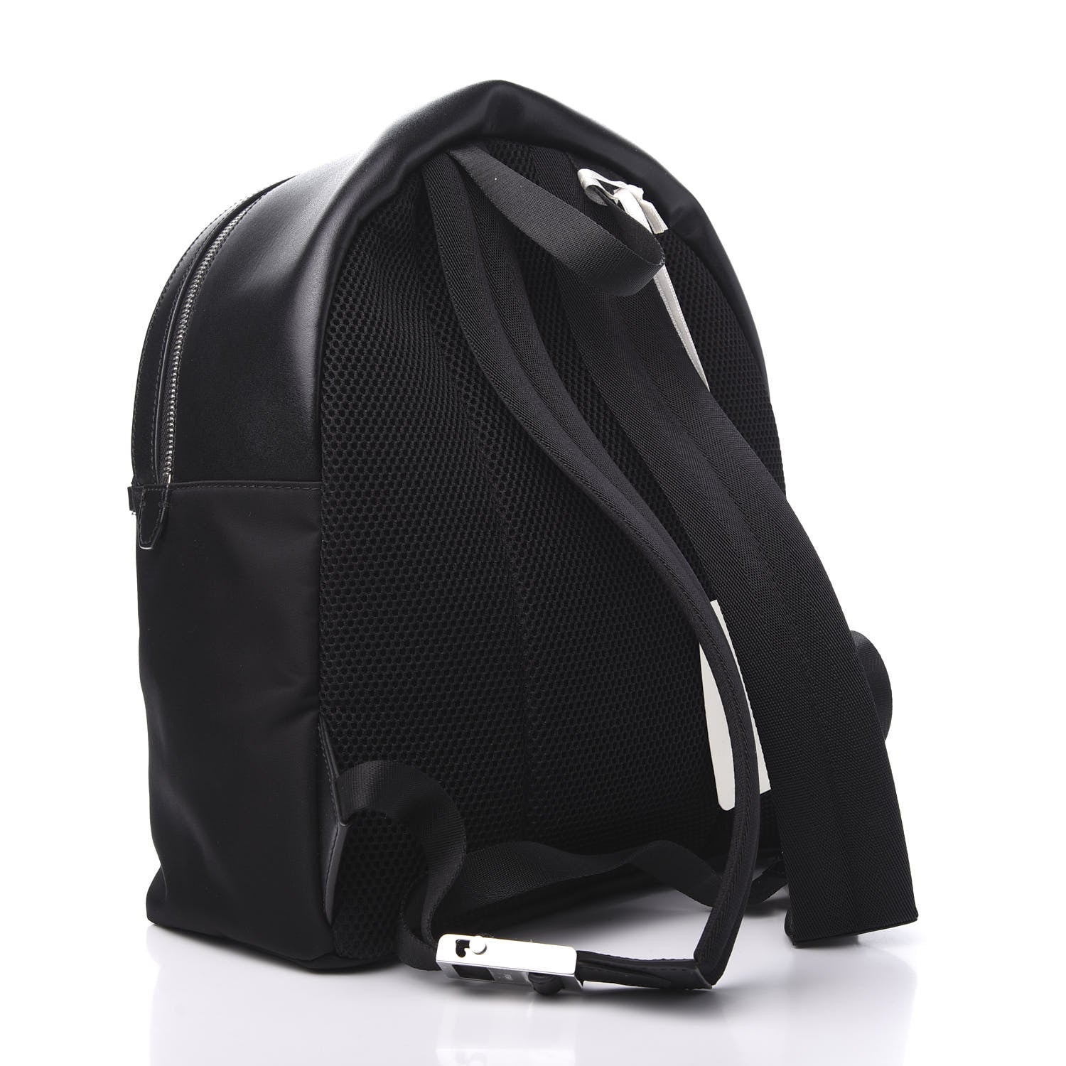 Fendi Vitello Nylon Studded Backpack Black 2 of 9