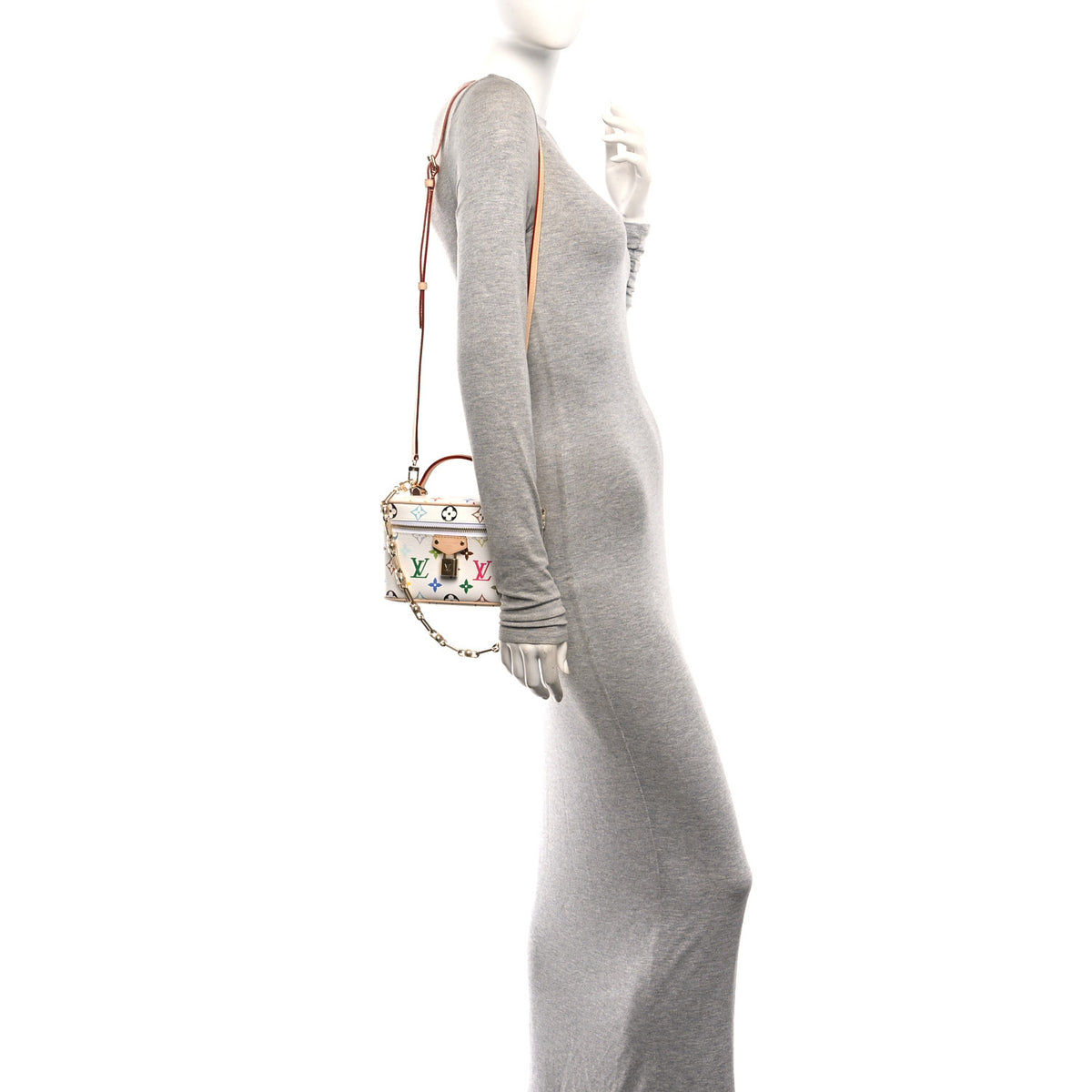 Louis Vuitton LV x TM Monogram Multicolor Vanity Chain Pouch White 2 of 10