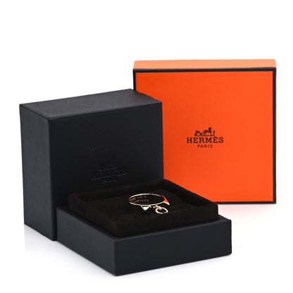 Hermes 18K Rose Gold PM Collier De Chien Ring 54 6.75 5 of 5
