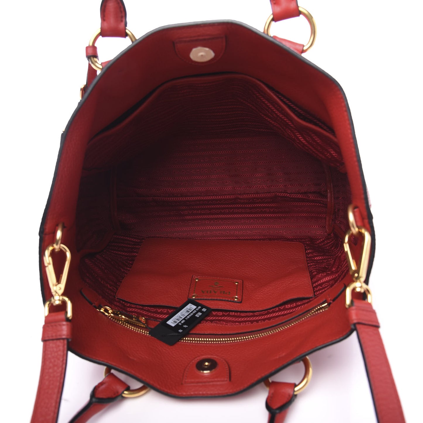 Vitello Daino Tote Rosso