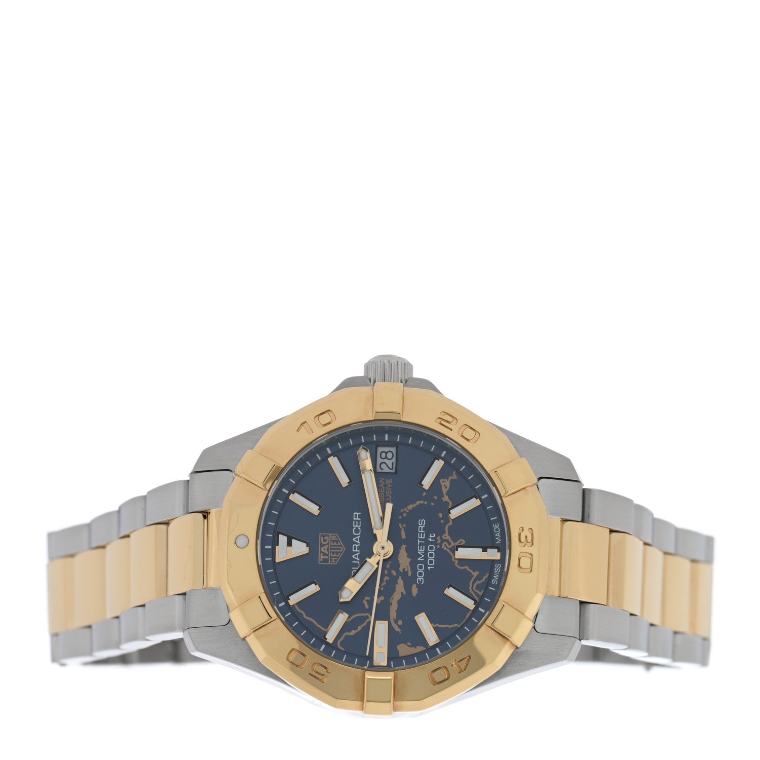 Tag Heuer Stainless Steel 32mm Aquaracer Caribbean Map Quartz Watch Blue WBD1324 2 of 5