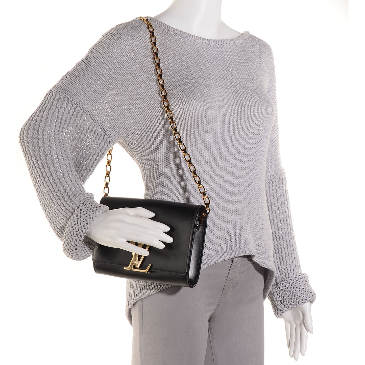 Calfskin Chain Louise Black
