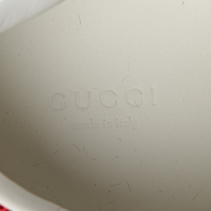 Gucci Calfskin Ayers Crystal Web Pineapple Embroidered Womens New Ace Sneakers 39 White 5 of 10