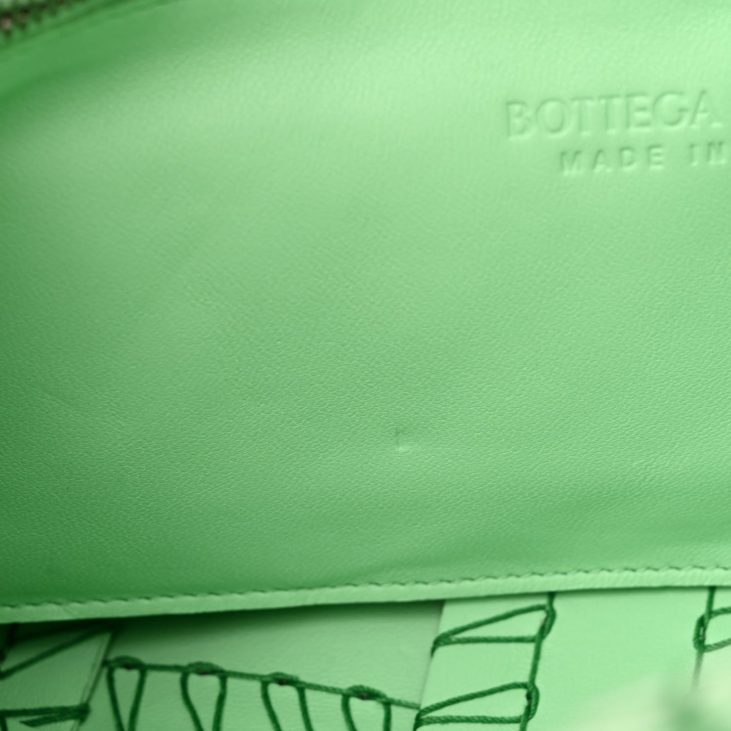 Nappa Maxi Intrecciato Overlock Stitched Cassette Crossbody Bag Parakeet