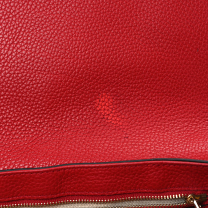 Gucci Pebbled Calfskin Medium Soho Flap Crossbody Vibrant Red 11 of 13