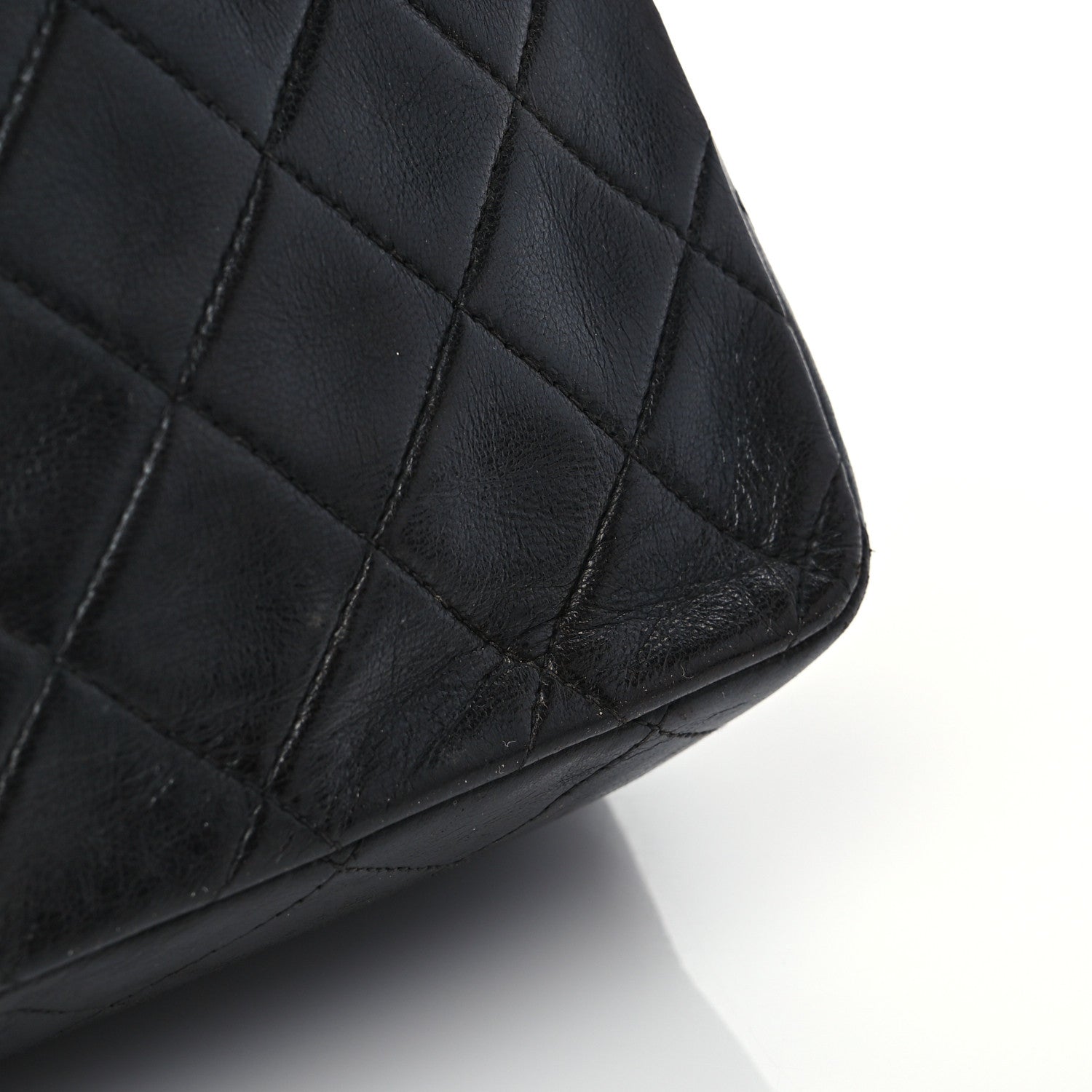 Chanel Lambskin Quilted Medium Double Flap Black 11 of 14