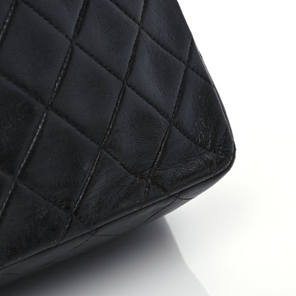 Chanel Lambskin Quilted Medium Double Flap Black 11 of 14