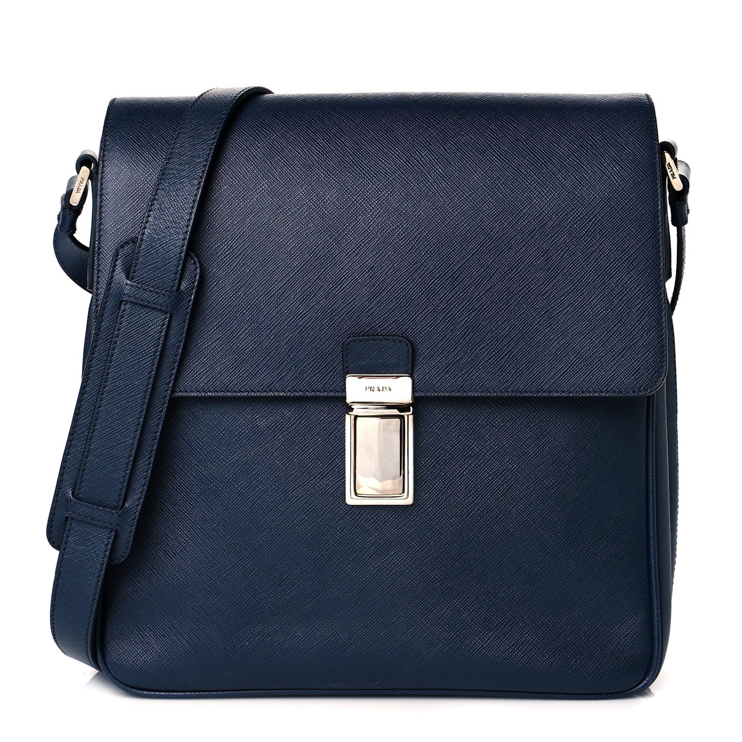 Saffiano Messenger Satchel Bluette